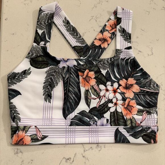 EleVen by Venus Williams Tropicana Floral Sports Bra Womens Size Medium - Picture 1 of 11